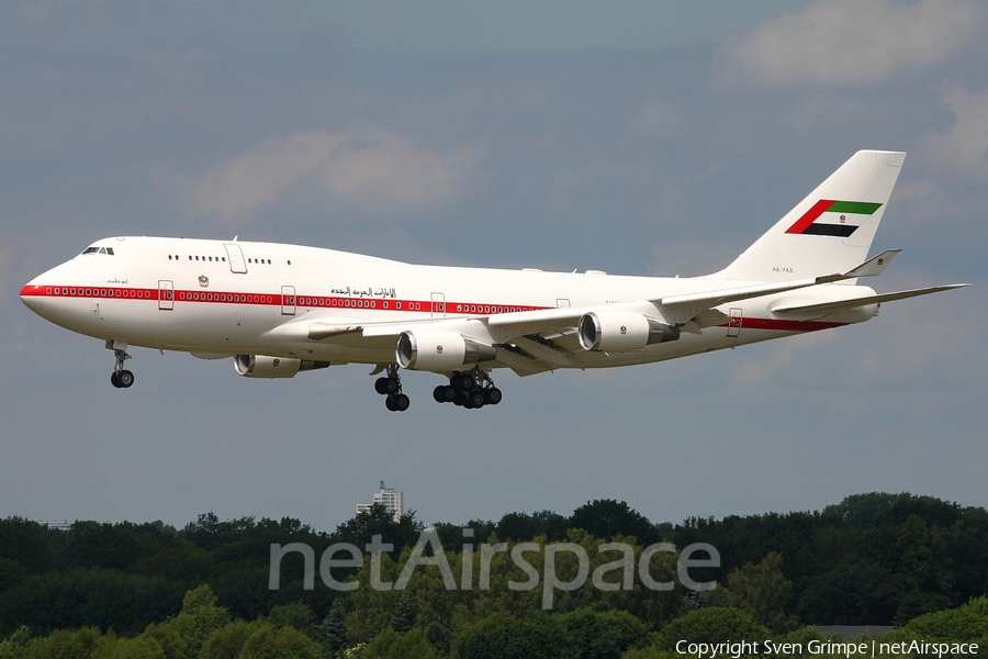 United Arab Emirates Government (Abu Dhabi) Boeing 747-4F6 (A6-YAS) | Photo 11356