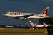 Qatar Airways Airbus A320-232 (A7-ADD) at  London - Heathrow, United Kingdom