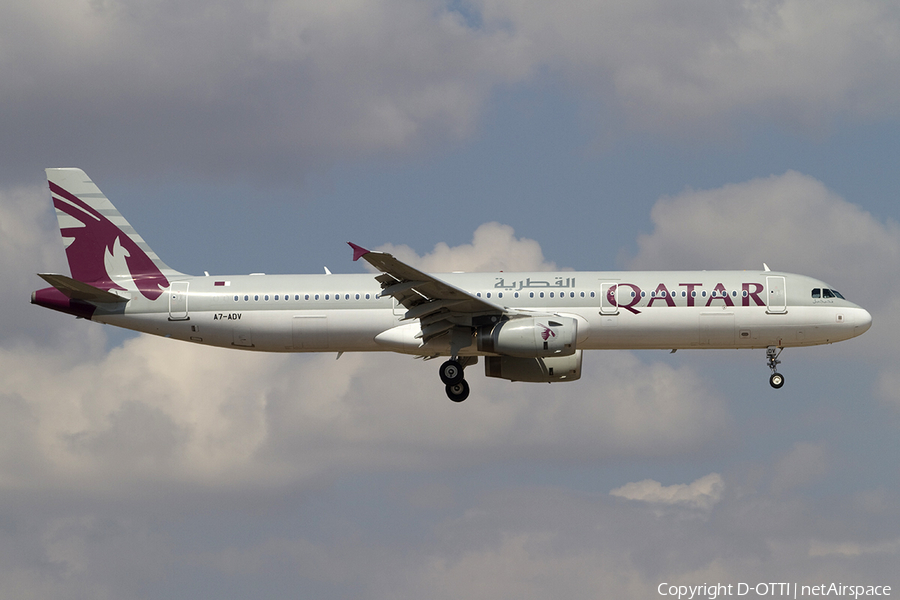 Qatar Airways Airbus A321-231 (A7-ADV) | Photo 315577