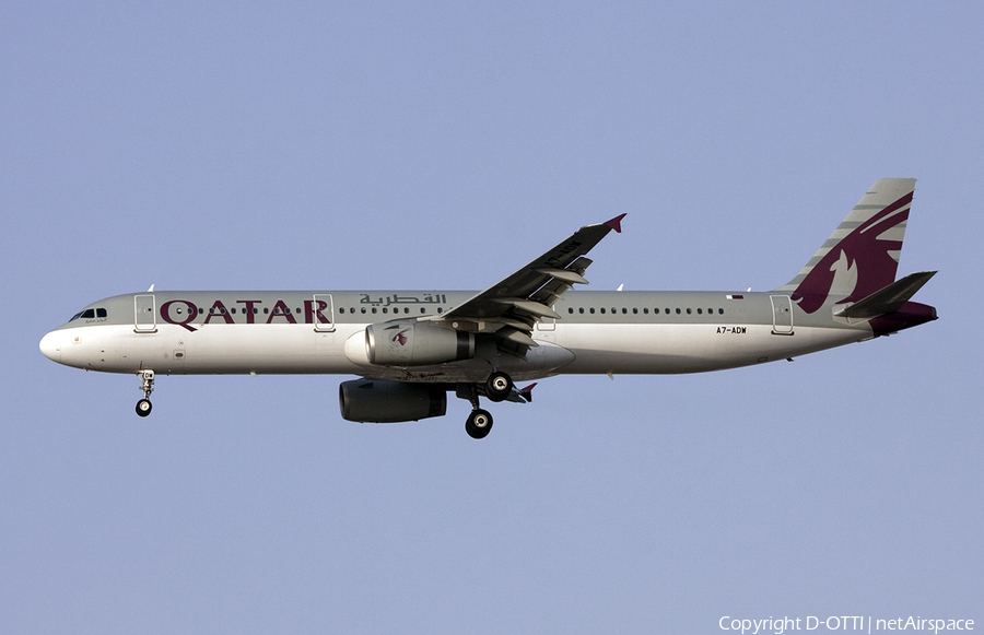 Qatar Airways Airbus A321-231 (A7-ADW) | Photo 285797