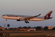 Qatar Airways Airbus A330-302 (A7-AEG) at  Rome - Fiumicino (Leonardo DaVinci), Italy