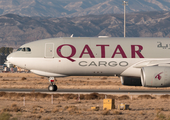 Qatar Airways Cargo Airbus A330-243F (A7-AFV) at  Zaragoza, Spain