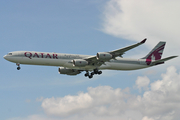 Qatar Airways Airbus A340-642 (A7-AGB) at  Hong Kong - Chek Lap Kok International, Hong Kong