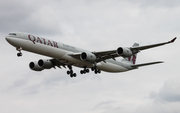 Qatar Airways Airbus A340-642 (A7-AGC) at  London - Heathrow, United Kingdom