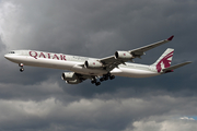 Qatar Airways Airbus A340-642 (A7-AGC) at  London - Heathrow, United Kingdom