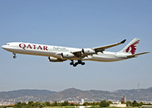 Qatar Airways Airbus A340-642 (A7-AGD) at  Barcelona - El Prat, Spain