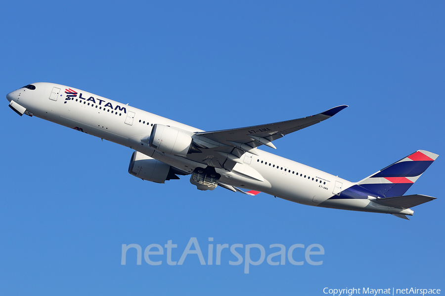 Qatar Airways (LATAM Airlines Brasil) Airbus A350-941 (A7-AMA) | Photo 332973