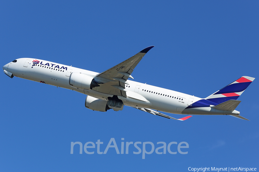 Qatar Airways (LATAM Airlines Brasil) Airbus A350-941 (A7-AMA) | Photo 361941