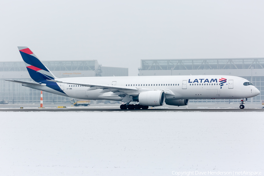 Qatar Airways (LATAM Airlines Brasil) Airbus A350-941 (A7-AMB) | Photo 226744