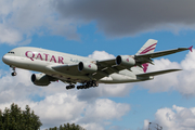 Qatar Airways Airbus A380-861 (A7-APA) at  London - Heathrow, United Kingdom