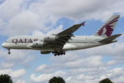 Qatar Airways Airbus A380-861 (A7-APB) at  London - Heathrow, United Kingdom