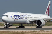 Qatar Airways Boeing 777-3DZ(ER) (A7-BAA) at  Barcelona - El Prat, Spain