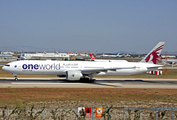 Qatar Airways Boeing 777-3DZ(ER) (A7-BAA) at  Istanbul - Ataturk, Turkey