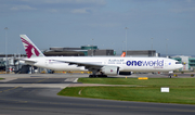 Qatar Airways Boeing 777-3DZ(ER) (A7-BAA) at  Manchester - International (Ringway), United Kingdom