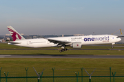 Qatar Airways Boeing 777-3DZ(ER) (A7-BAB) at  Brussels - International, Belgium