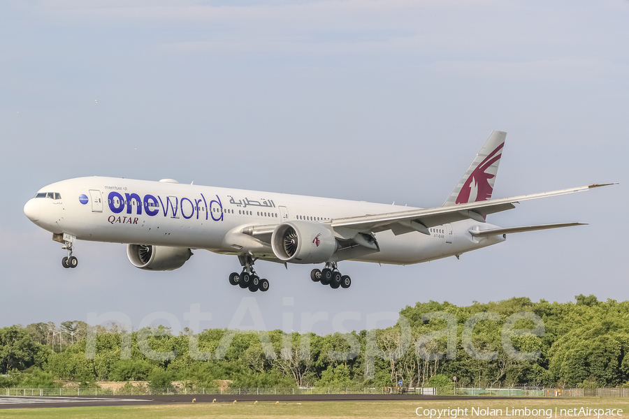 Qatar Airways Boeing 777-3DZ(ER) (A7-BAB) | Photo 468194