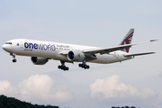 Qatar Airways Boeing 777-3DZ(ER) (A7-BAB) at  Kuala Lumpur - International, Malaysia