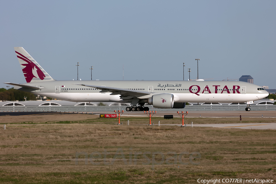 Qatar Airways Boeing 777-3DZ(ER) (A7-BAC) | Photo 235348
