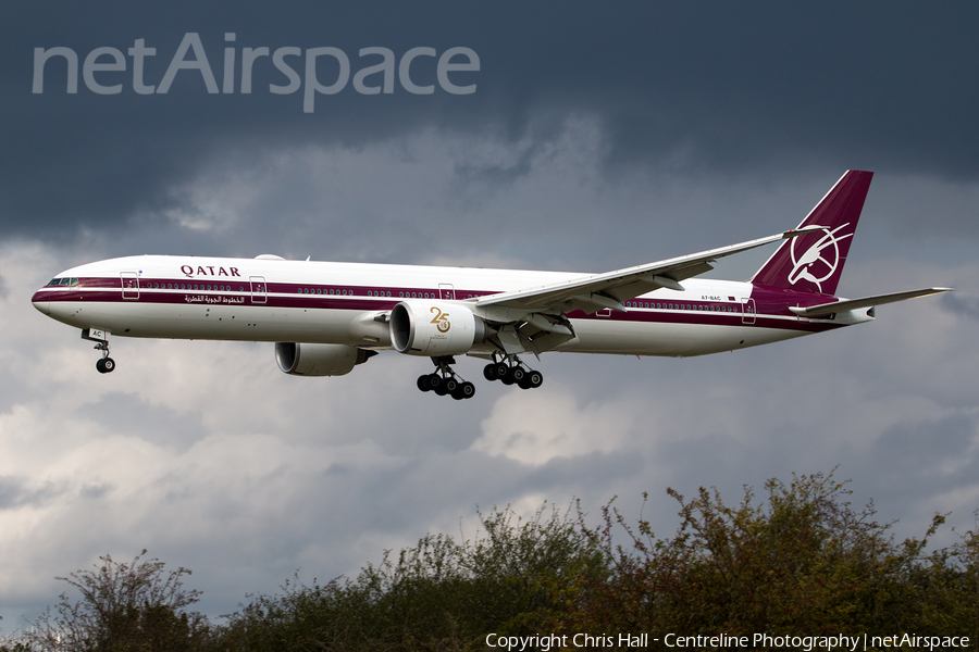 Qatar Airways Boeing 777-3DZ(ER) (A7-BAC) | Photo 592895