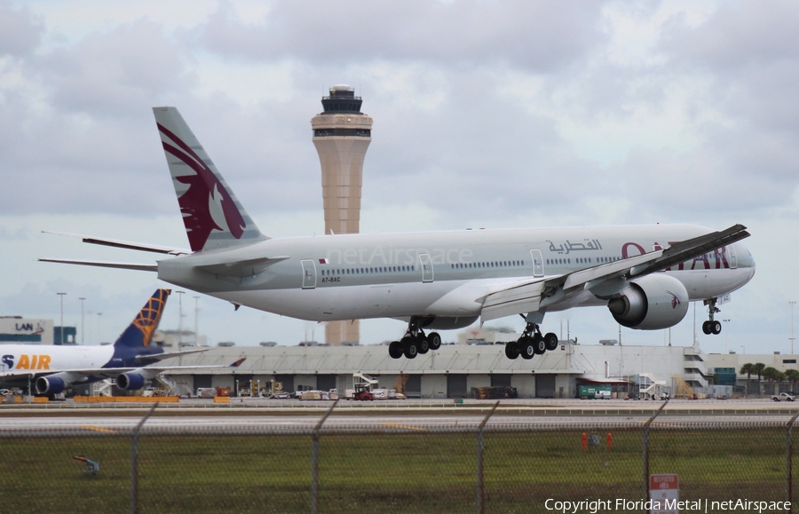Qatar Airways Boeing 777-3DZ(ER) (A7-BAC) | Photo 305965