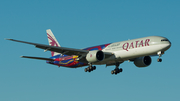 Qatar Airways Boeing 777-3DZ(ER) (A7-BAE) at  Amsterdam - Schiphol, Netherlands