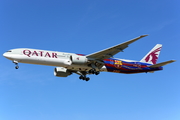 Qatar Airways Boeing 777-3DZ(ER) (A7-BAE) at  Barcelona - El Prat, Spain