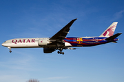 Qatar Airways Boeing 777-3DZ(ER) (A7-BAE) at  London - Heathrow, United Kingdom