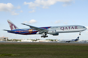 Qatar Airways Boeing 777-3DZ(ER) (A7-BAE) at  Miami - International, United States