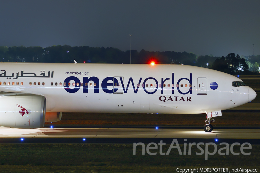 Qatar Airways Boeing 777-3DZ(ER) (A7-BAF) | Photo 171386