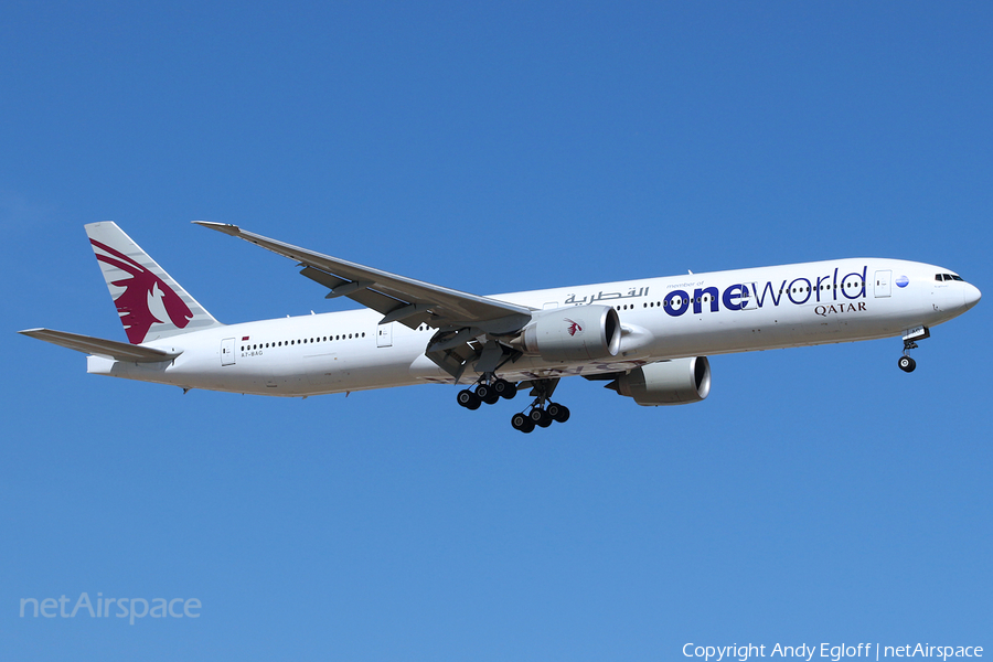 Qatar Airways Boeing 777-3DZ(ER) (A7-BAG) | Photo 243588
