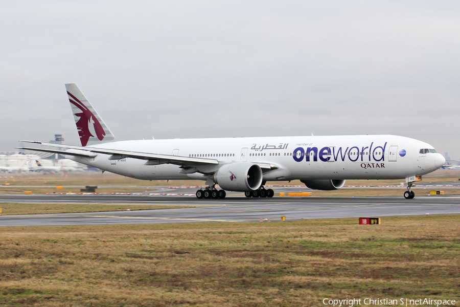 Qatar Airways Boeing 777-3DZ(ER) (A7-BAG) | Photo 214563