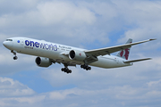 Qatar Airways Boeing 777-3DZ(ER) (A7-BAG) at  London - Heathrow, United Kingdom