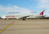 Qatar Airways Boeing 777-3DZ(ER) (A7-BAI) at  Oslo - Gardermoen, Norway