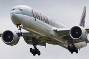 Qatar Airways Boeing 777-3DZ(ER) (A7-BAJ) at  London - Heathrow, United Kingdom