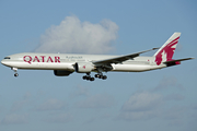 Qatar Airways Boeing 777-3DZ(ER) (A7-BAJ) at  London - Heathrow, United Kingdom
