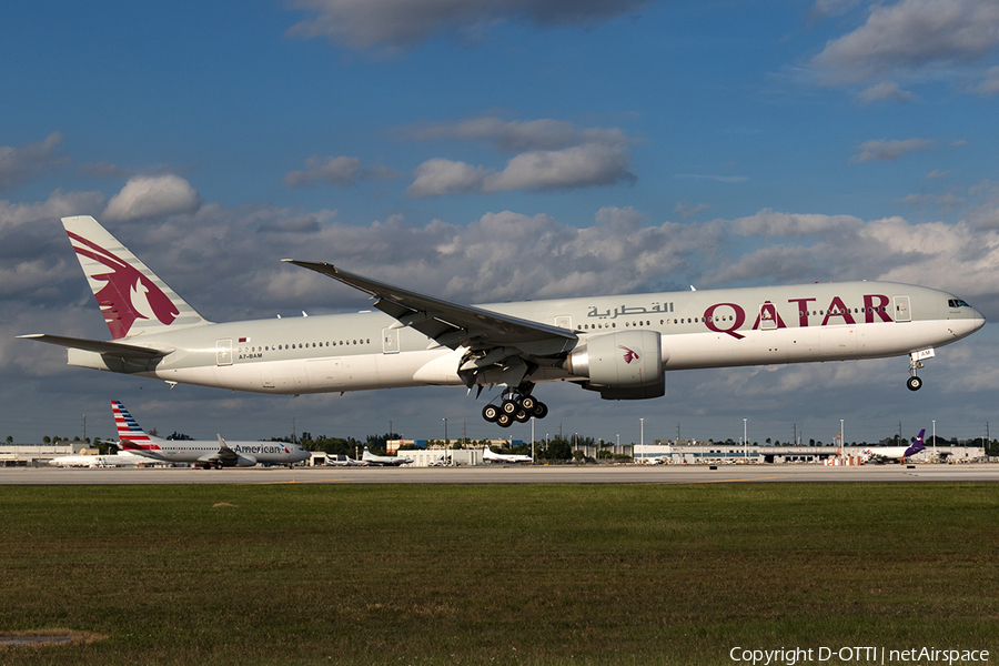 Qatar Airways Boeing 777-3DZ(ER) (A7-BAM) | Photo 134494