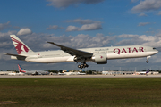 Qatar Airways Boeing 777-3DZ(ER) (A7-BAM) at  Miami - International, United States