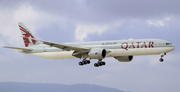 Qatar Airways Boeing 777-3DZ(ER) (A7-BAO) at  Barcelona - El Prat, Spain