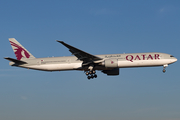 Qatar Airways Boeing 777-3DZ(ER) (A7-BAO) at  London - Heathrow, United Kingdom