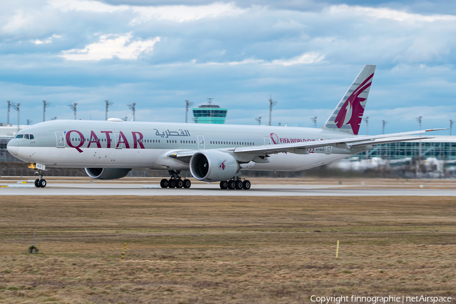 Qatar Airways Boeing 777-3DZ(ER) (A7-BAO) | Photo 554169