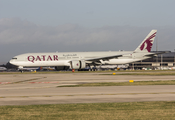 Qatar Airways Boeing 777-3DZ(ER) (A7-BAS) at  Manchester - International (Ringway), United Kingdom