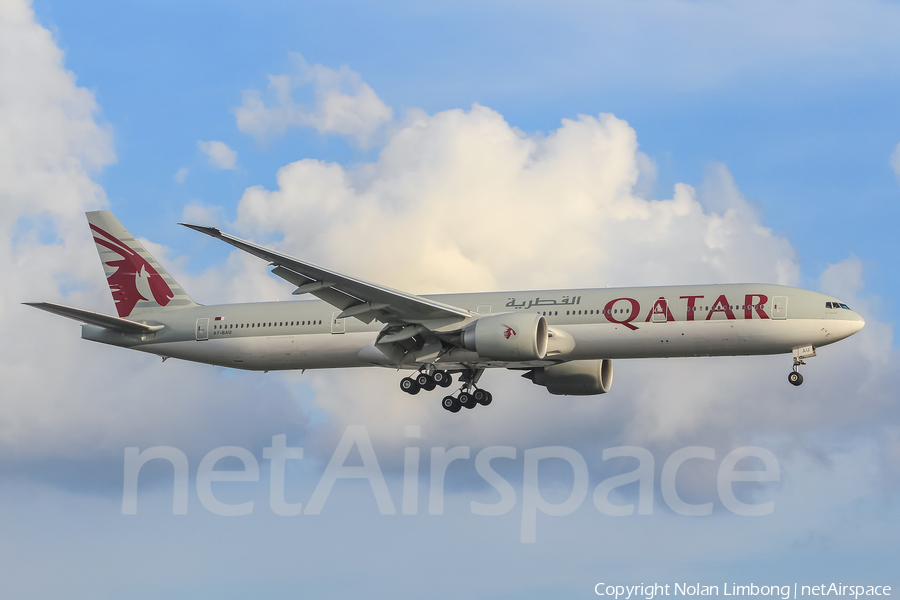 Qatar Airways Boeing 777-3DZ(ER) (A7-BAU) | Photo 368562