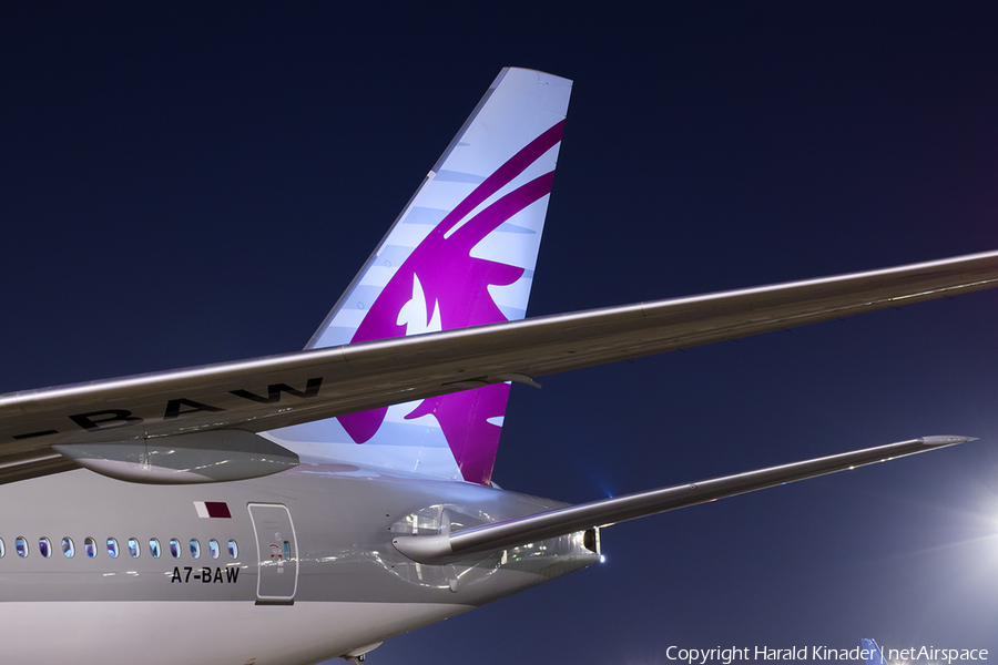 Qatar Airways Boeing 777-3DZ(ER) (A7-BAW) | Photo 307285