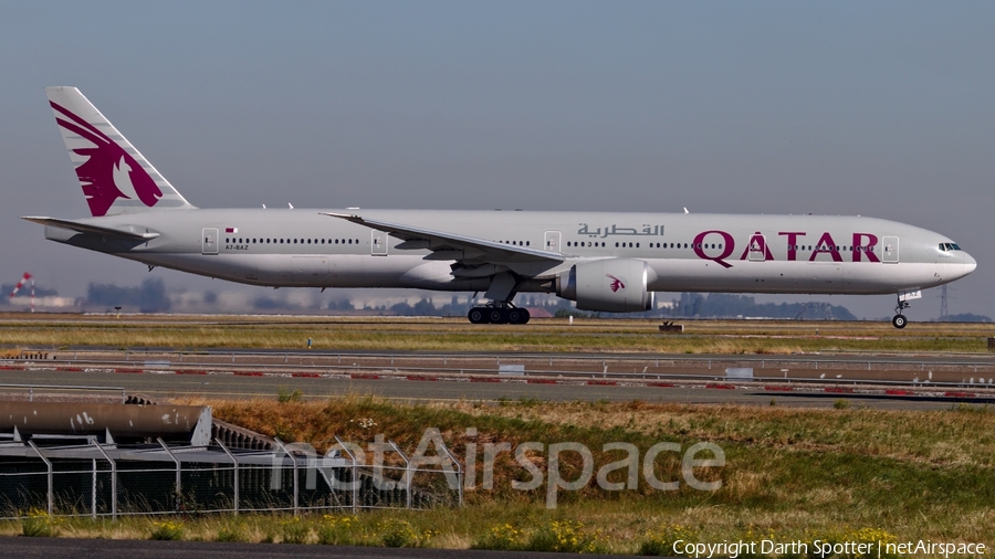Qatar Airways Boeing 777-3DZ(ER) (A7-BAZ) | Photo 183501