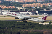 Qatar Airways Boeing 777-3DZ(ER) (A7-BAZ) at  Madrid - Barajas, Spain