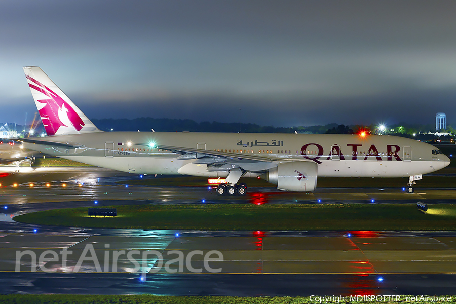 Qatar Airways Boeing 777-2DZ(LR) (A7-BBA) | Photo 176035