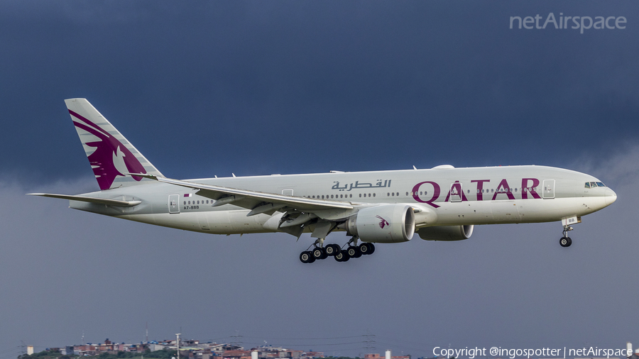 Qatar Airways Boeing 777-2DZ(LR) (A7-BBB) | Photo 330297