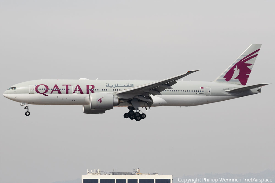 Qatar Airways Boeing 777-2DZ(LR) (A7-BBB) | Photo 309914