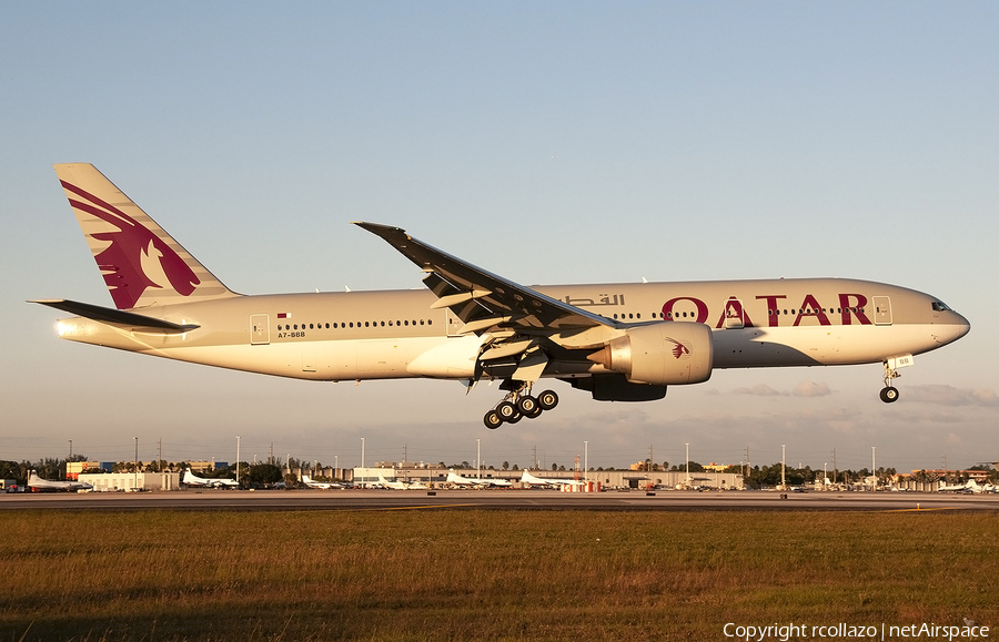 Qatar Airways Boeing 777-2DZ(LR) (A7-BBB) | Photo 396040