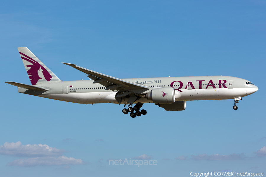 Qatar Airways Boeing 777-2DZ(LR) (A7-BBC) | Photo 129754